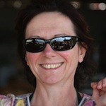 Delia, au stage de yoga en Inde