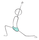 Posture de yoga : Anjaneyasana